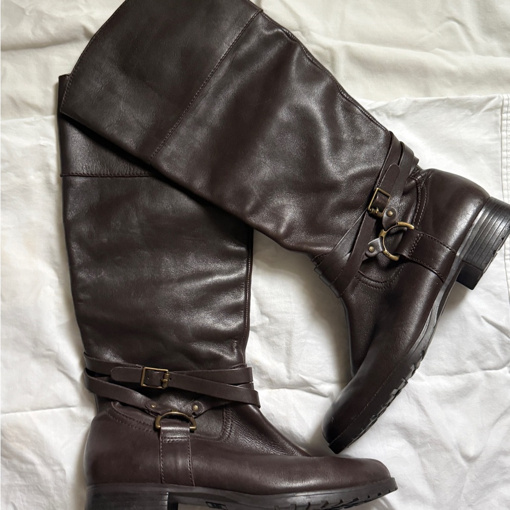 Lauren Ralph Lauren Dark Brown Knee Boots